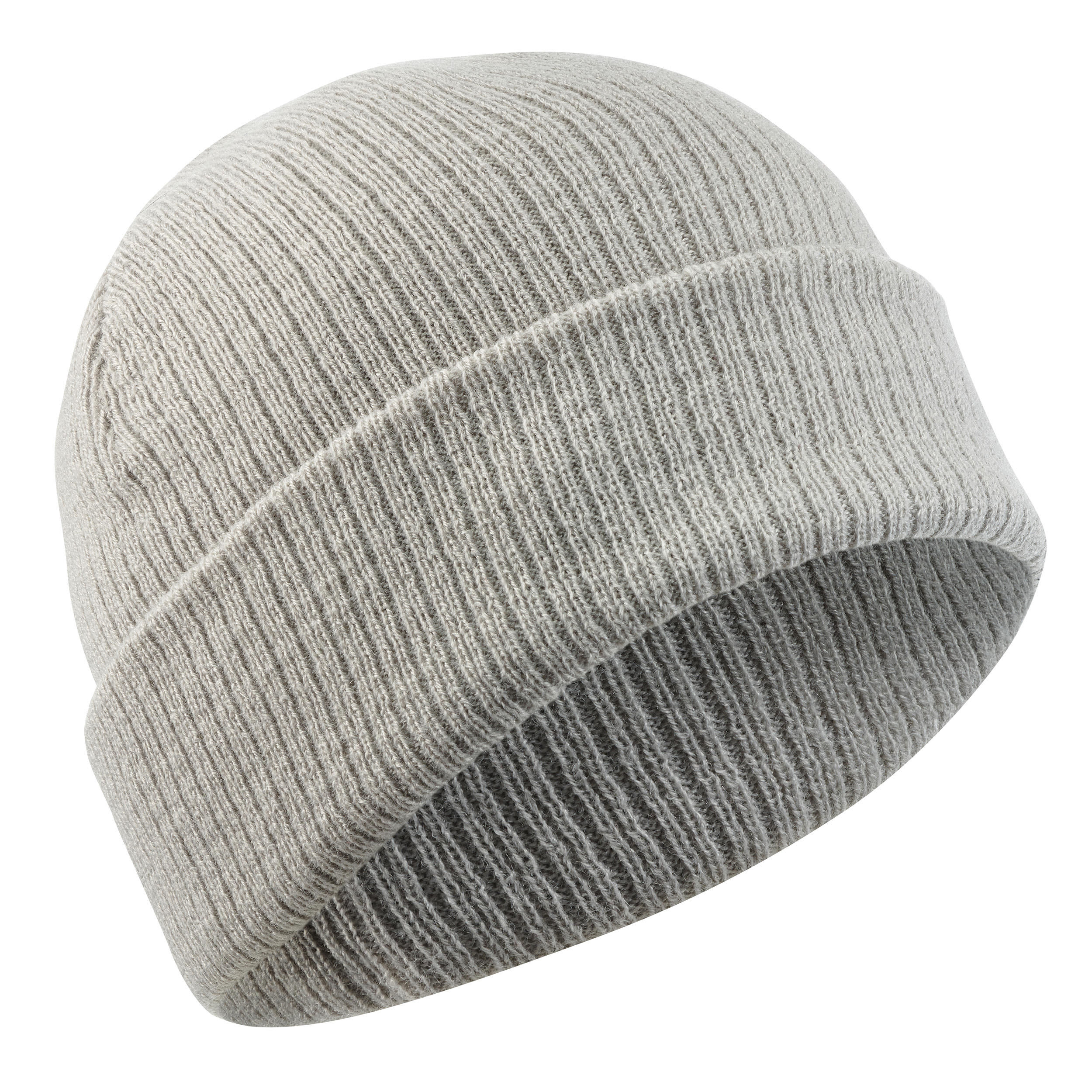 WEDZE ADULT SKI FISHERMAN HAT - LIGHT GREY