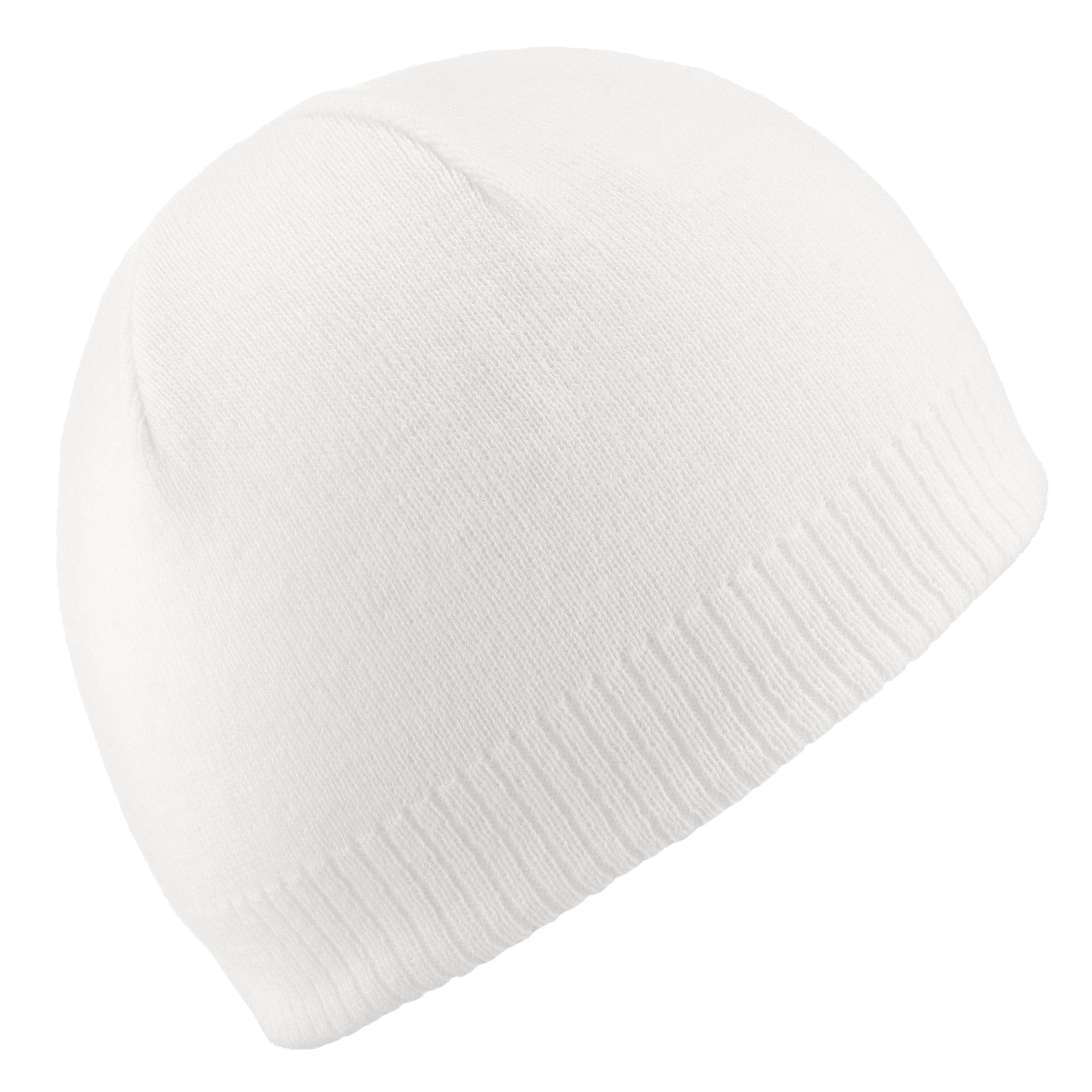 BONNET DE SKI ADULTE - SIMPLE - BLANC