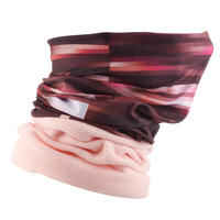 ADULT SKIING NECK WARMER - HUG - PINK STRIPES