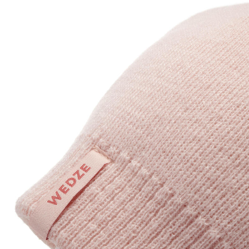 滑雪帽Simple - 淺粉色
