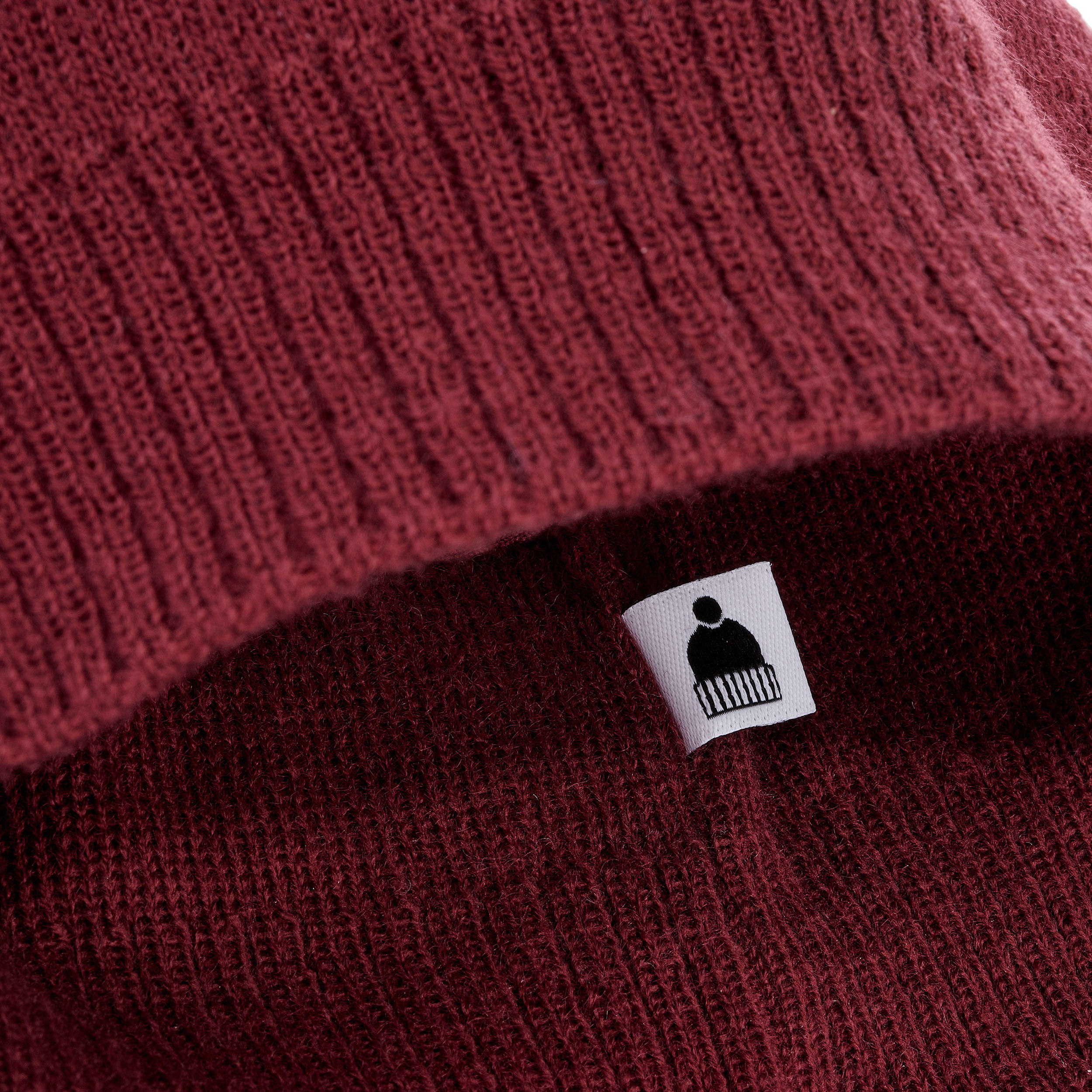 ADULT SKI HAT - SIMPLE - BURGUNDY 6/9