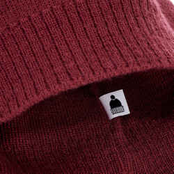 ADULT SKI HAT - SIMPLE - BURGUNDY