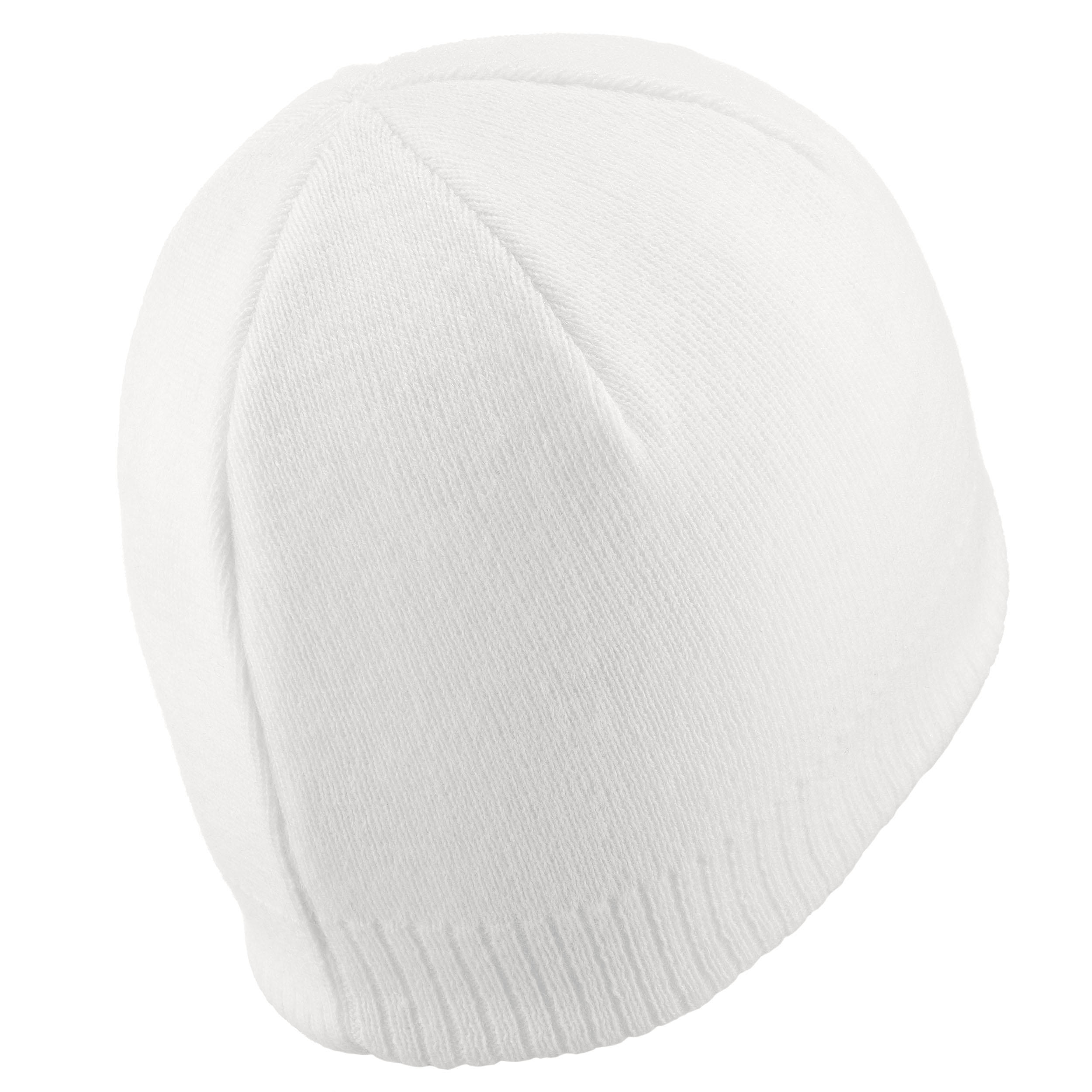 ADULT SKI HAT - SIMPLE - WHITE 3/9