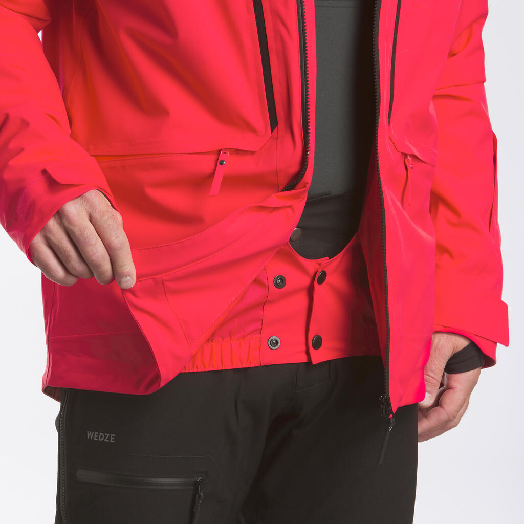 Skijacke Freeride 500 Herren rot 