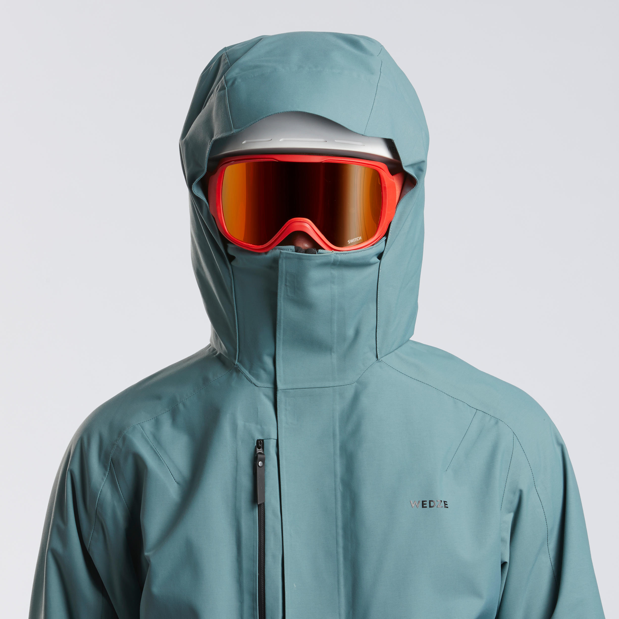 Men's Ski Jacket  FR100 Khaki 2/22