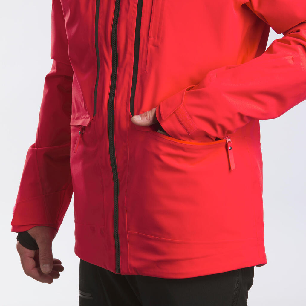 Skijacke Freeride 500 Herren rot 
