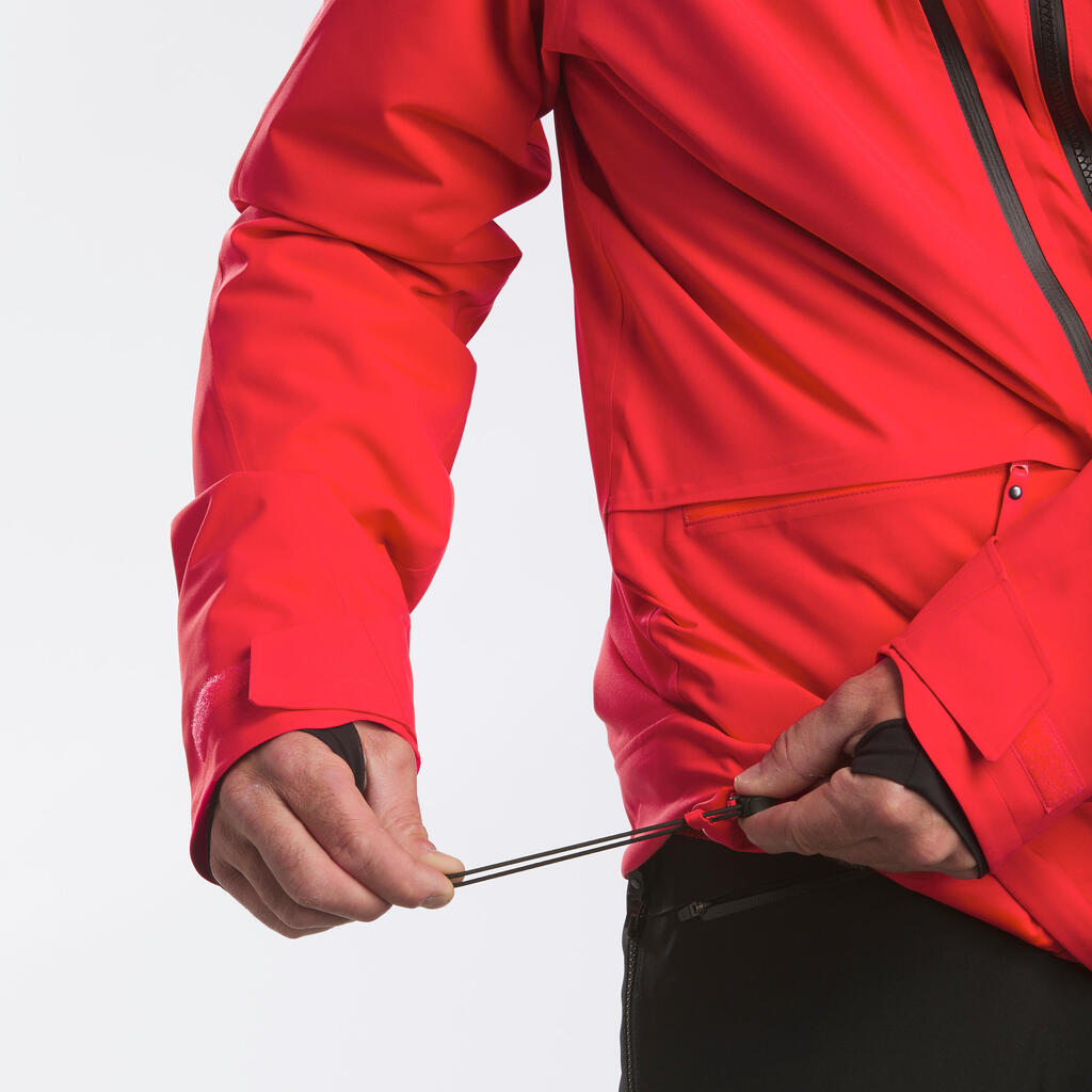 Skijacke Freeride 500 Herren rot 