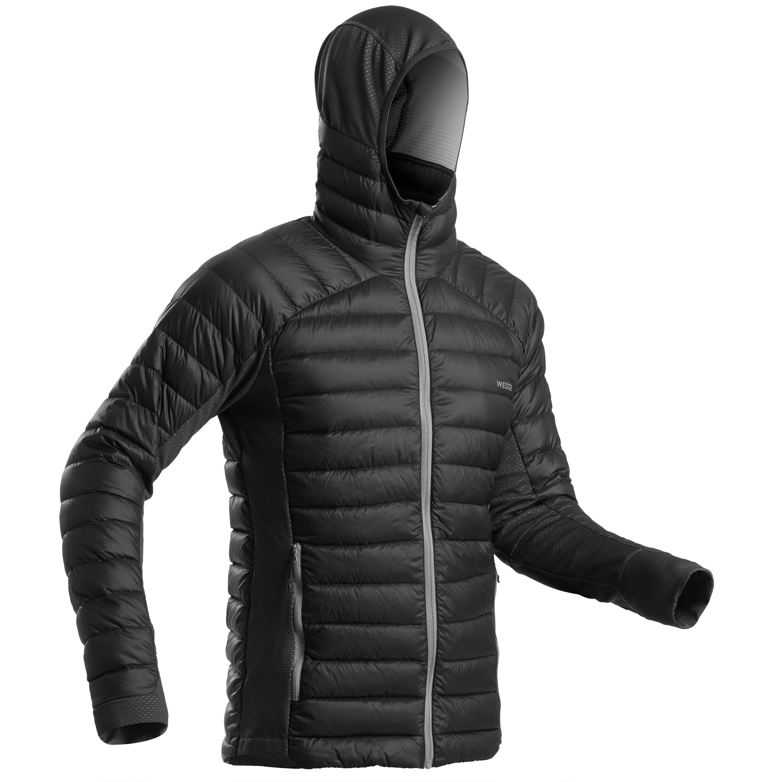 Jachetă puf schi freeride FR900 Warm Gri Bărbați decathlon.ro