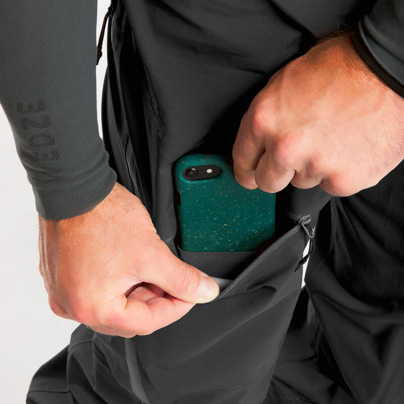 Pantalon tip salopetă de schi impermeabil FR900 Bej Bărbați