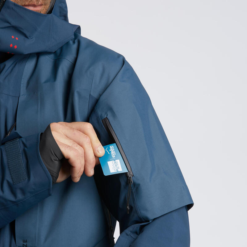 VESTE DE SKI HOMME FR900 - BLEU MARINE