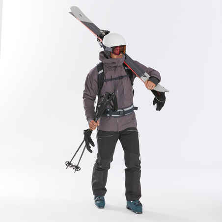 Skijacke Freeride 900 Herren grauviolett 