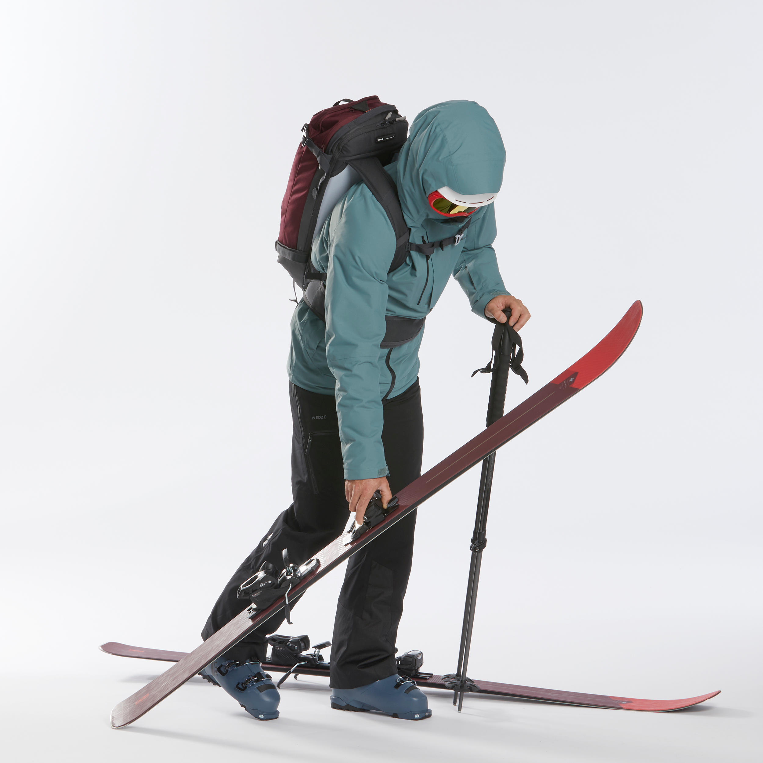 Men's Ski Jacket  FR100 Khaki 16/22