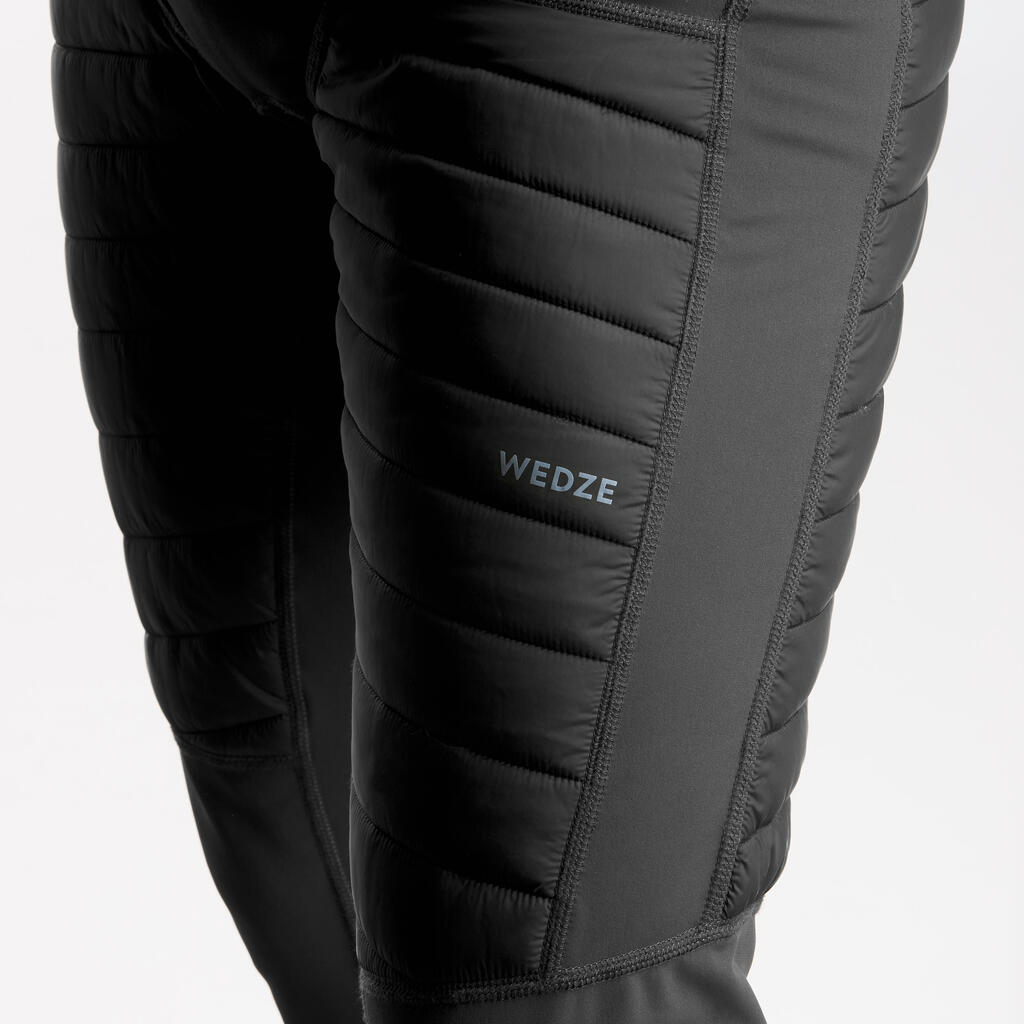 Pánske lyžiarske spodné nohavice FR900 krátke sivé