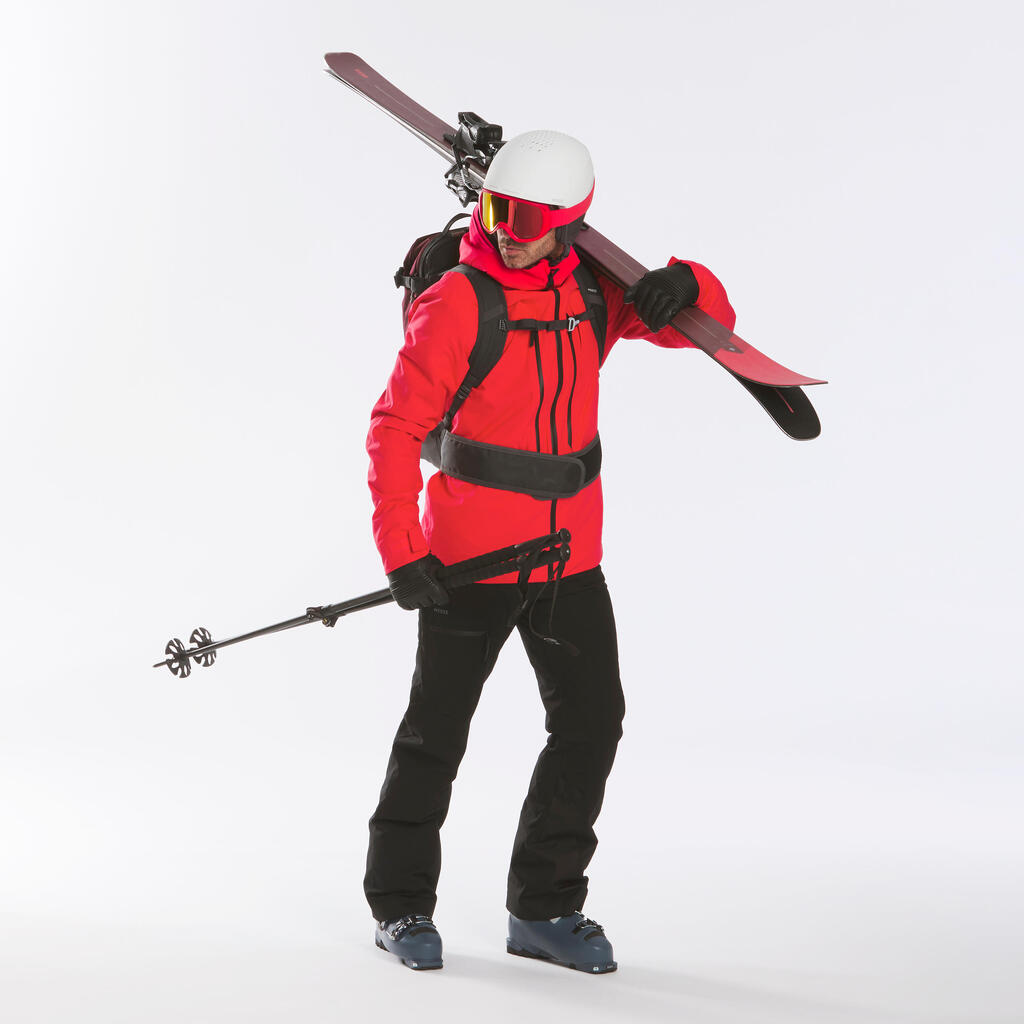 Skijacke Freeride 500 Herren rot 