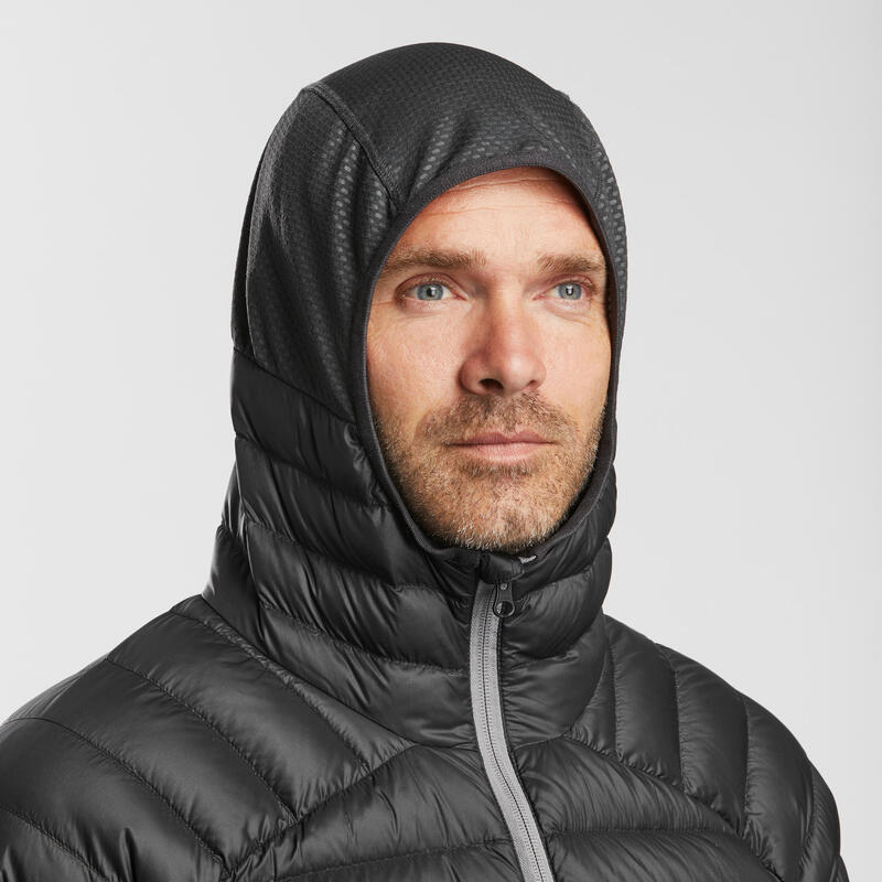 Casaco interior de ski acolchoado leve penas/penugem - 900 cinza escuro Homem 