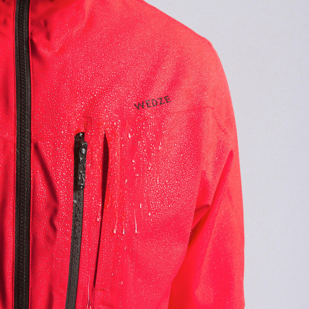 Skijacke Freeride 500 Herren rot 