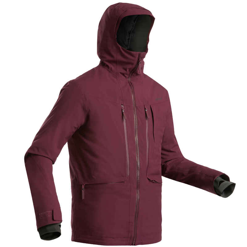 Men’s Freeride SKI JACKET FR500 Burgundy Decathlon