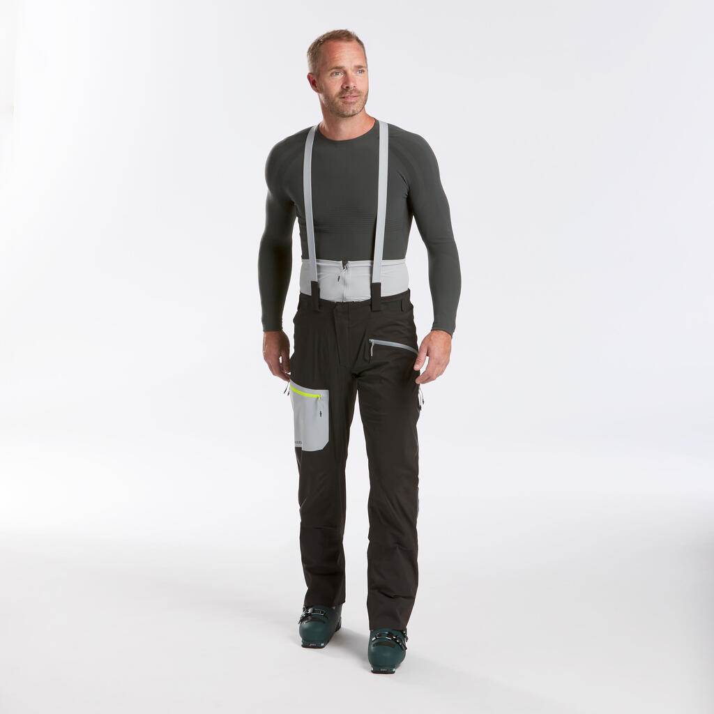 Sive muške skijaške pantalone za mountain touring