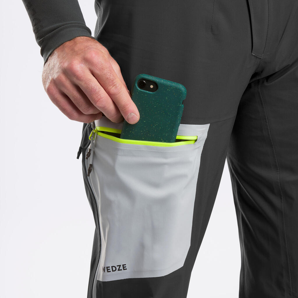 Sive muške skijaške pantalone za mountain touring