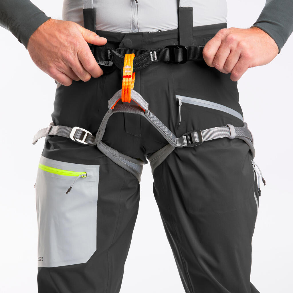Sive muške skijaške pantalone za mountain touring