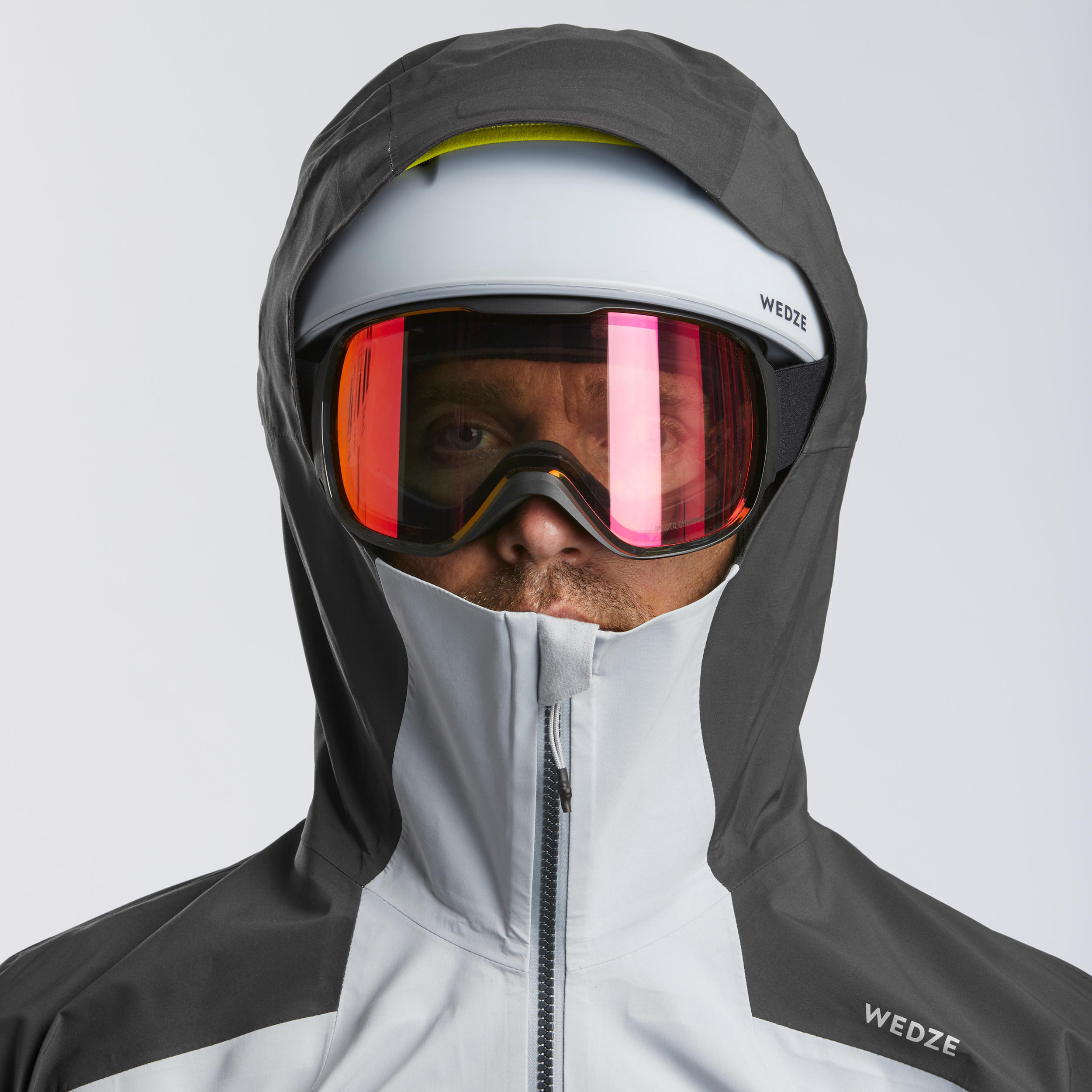 VESTE SKI DE RANDONNEE HOMME MOUNTAIN TOURING GRISE WEDZE