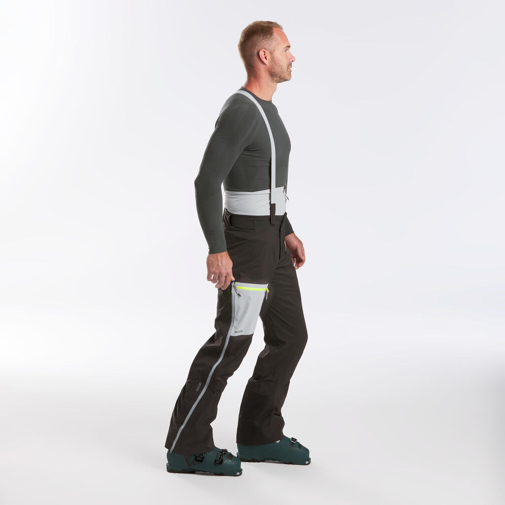 Sive muške skijaške pantalone za mountain touring