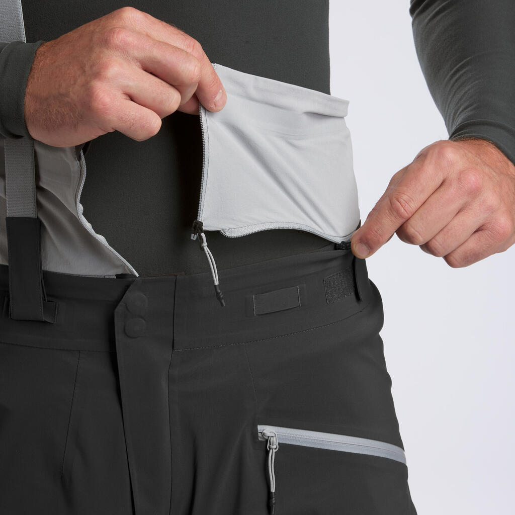 Sive muške skijaške pantalone za mountain touring