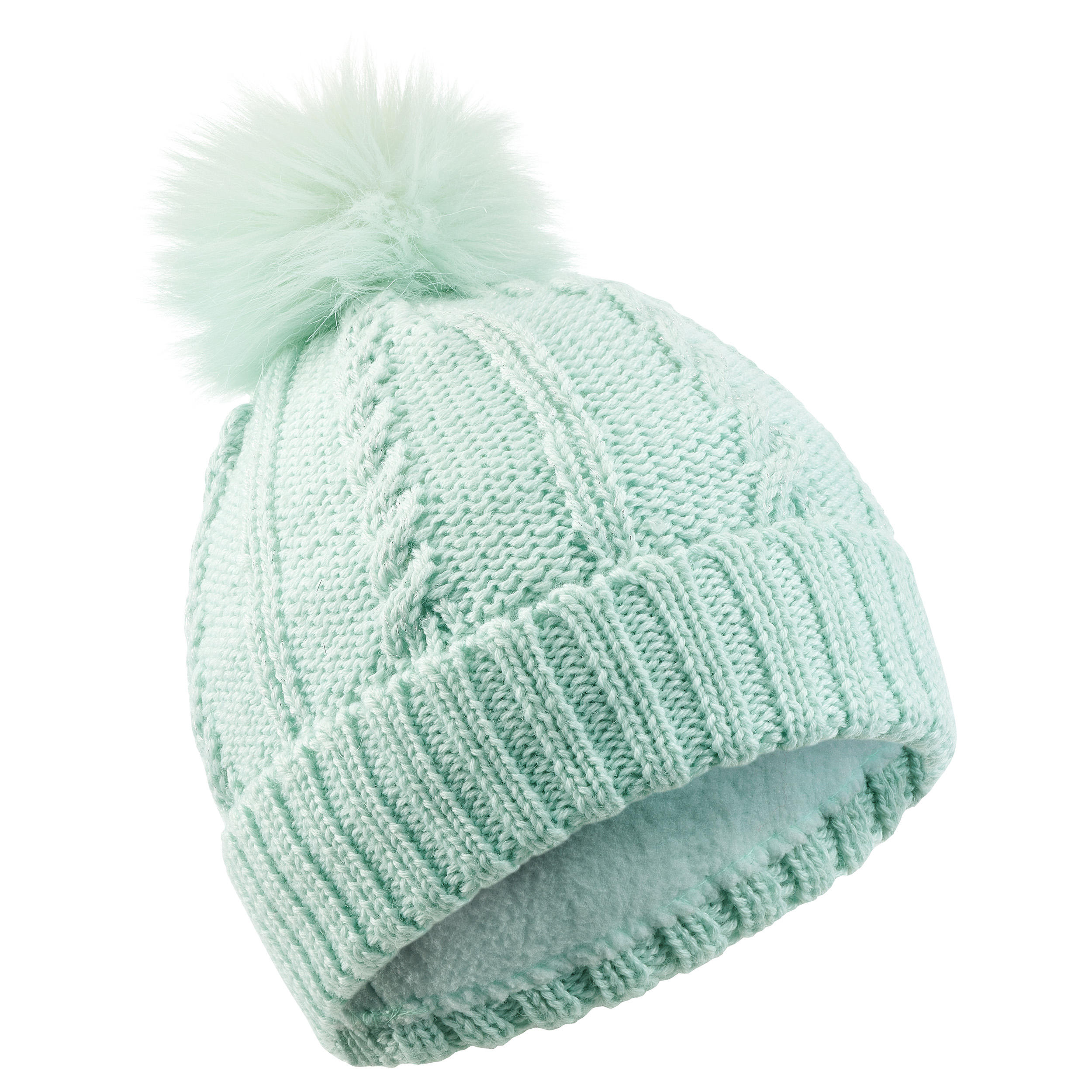 green ski hat