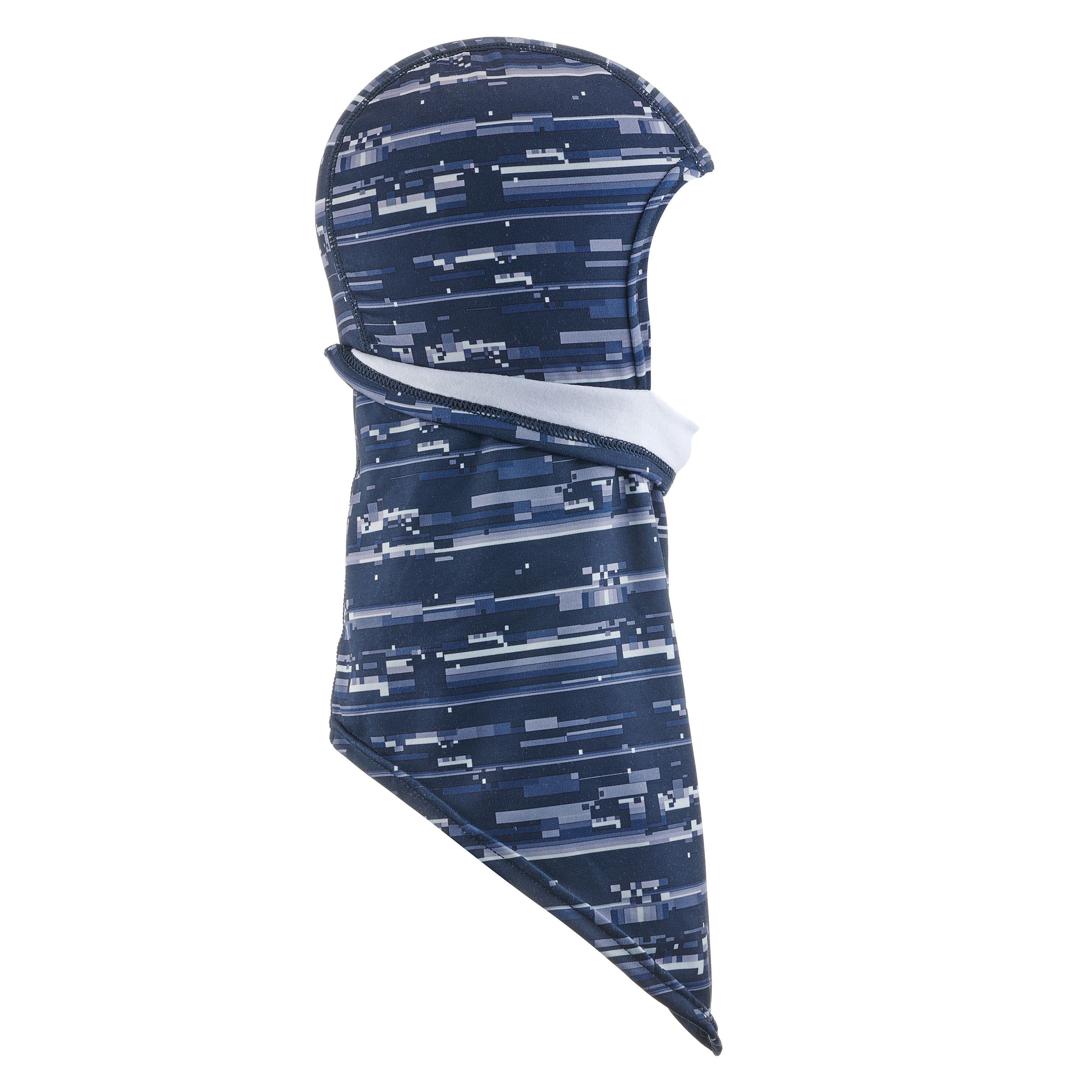 KIDS' SKI HOOD - NINJA - BLUE STRIPES 2/7