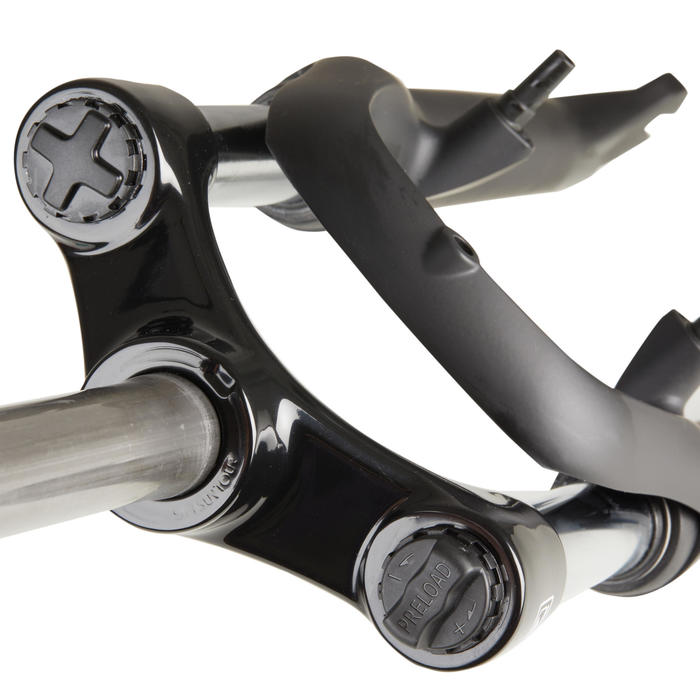 Fourche à suspension 24 pouces 1" Ahead Vbrake noir BTWIN Decathlon