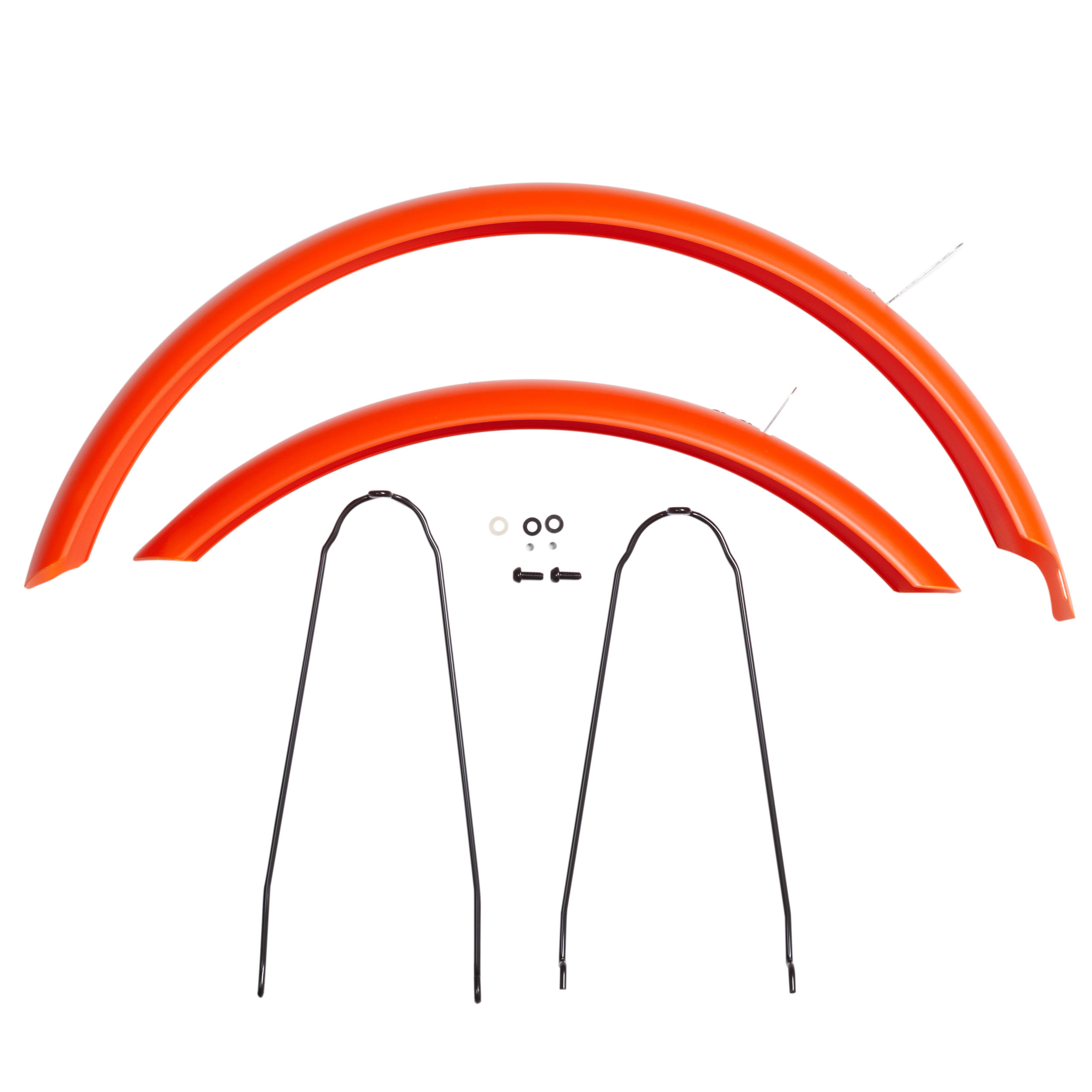 20-inch orange bicycle mudguards (per pair, sold without screw kit)