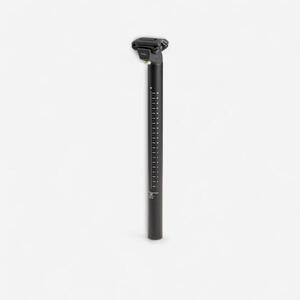 Tija de sillín para bicicleta de 27,2 mm de diámetro 370 mm de longitud negro