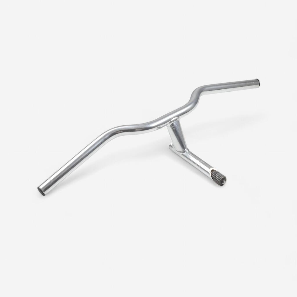 Upravljač i lula s navojem 22 x 580 mm srebrni 