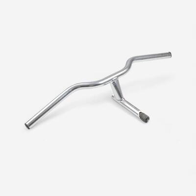 Stuur met geveerde pen 1" diameter 22 mm lengte 580 mm zilver