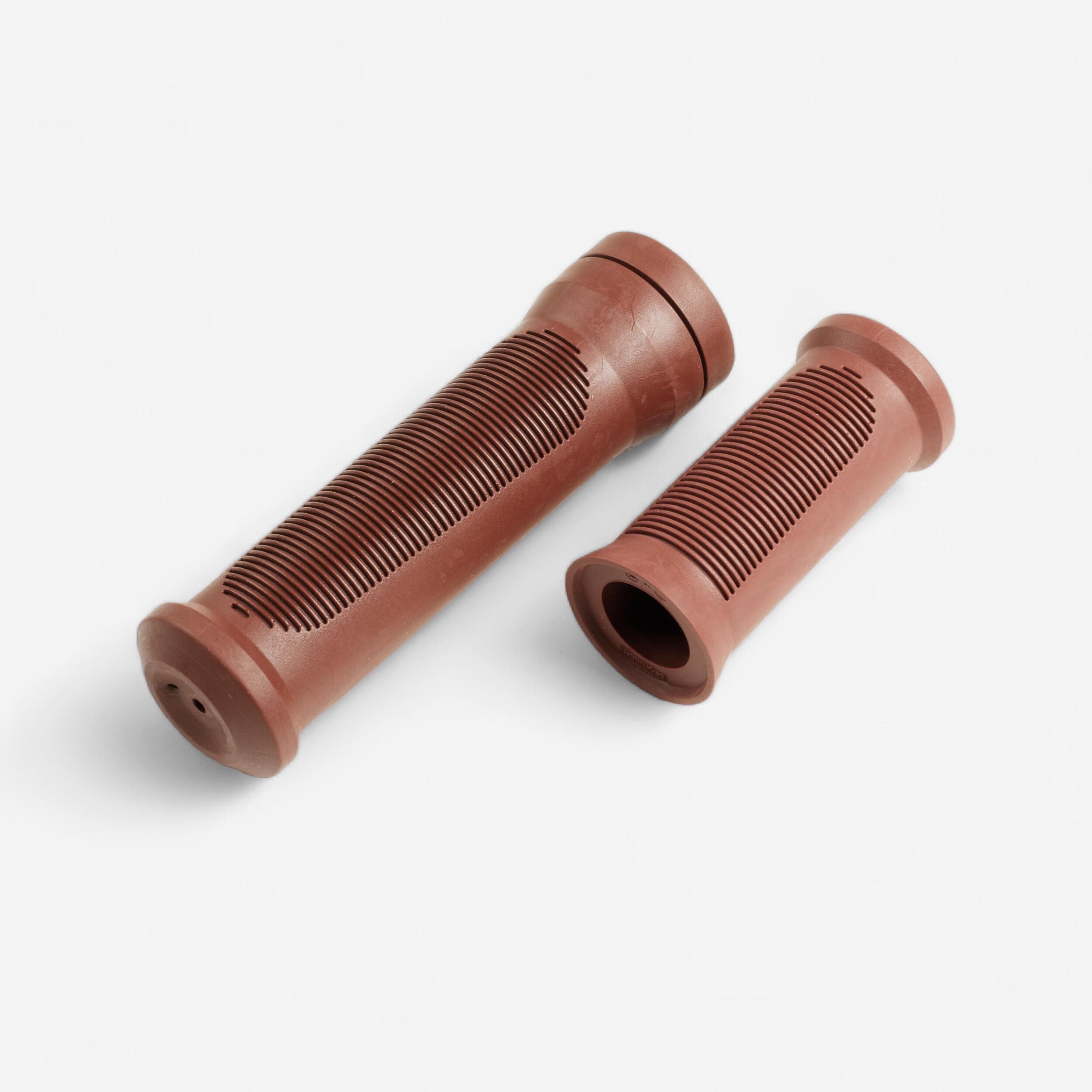 BTWIN Handgrepen voor kinderfiets 20 en 24 inch bruin (per paar) | Decathlon