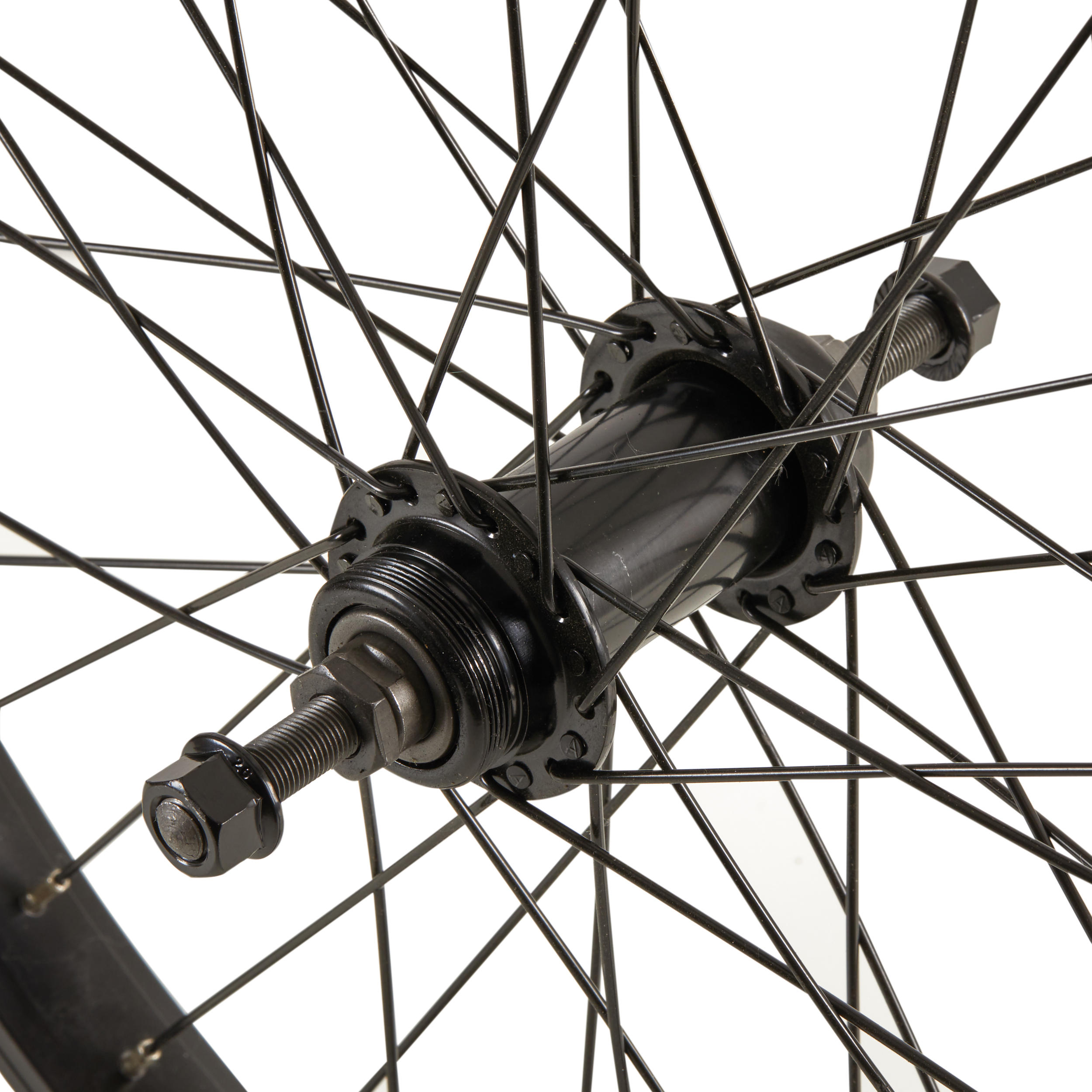 Hinterrad 20 Zoll BMX mit Freilauf Achse 10 mm schwarz 2/2