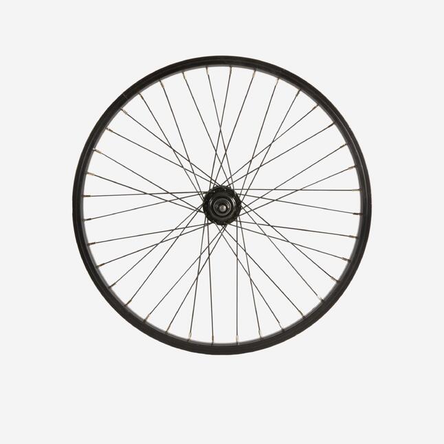 Roue BMX 20 pouces arrière à roue libre axe 10 mm noir BTWIN Decathlon