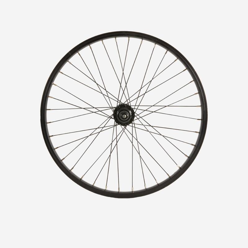 Wheel 20" BMX Rear 10 mm Freewheel Axle Black Decathlon