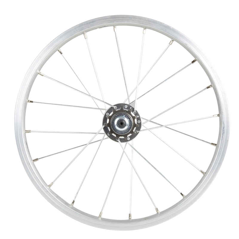 Kids' 16" 11T Freewheel Rear Wheel - Silver