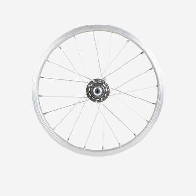 Achterwiel voor kinderfiets 16 inch met geïntegreerd freewheel 11 tanden zilver