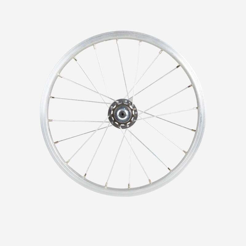 Rueda bici infantil 16 pulgadas trasera rueda libre integrada 11 dientes plata