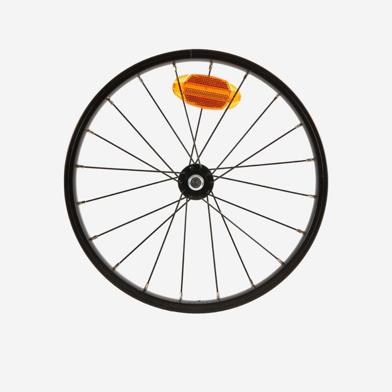 Rueda bicicleta infantil 16 pulgadas delantera negro radio negro