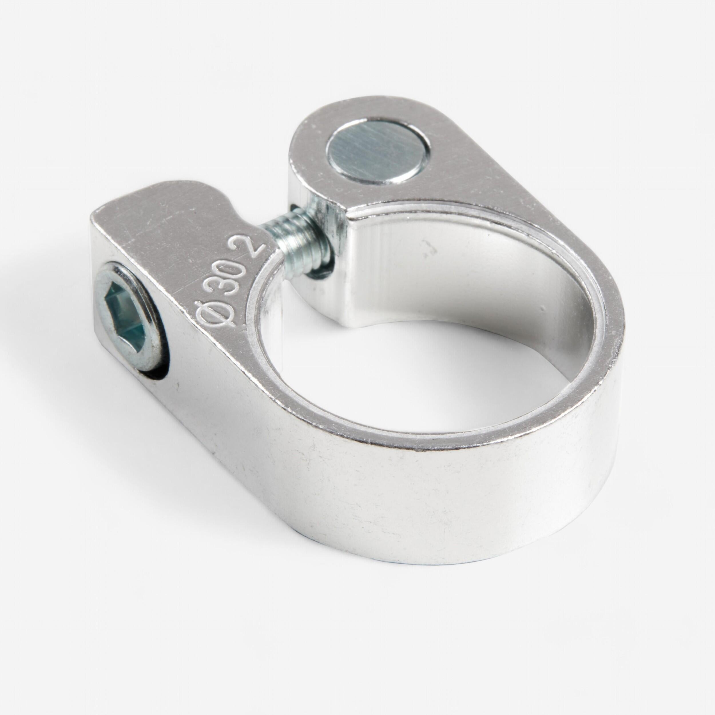 BTWIN Skrutkovacia objímka na sedlo 30 mm sivá