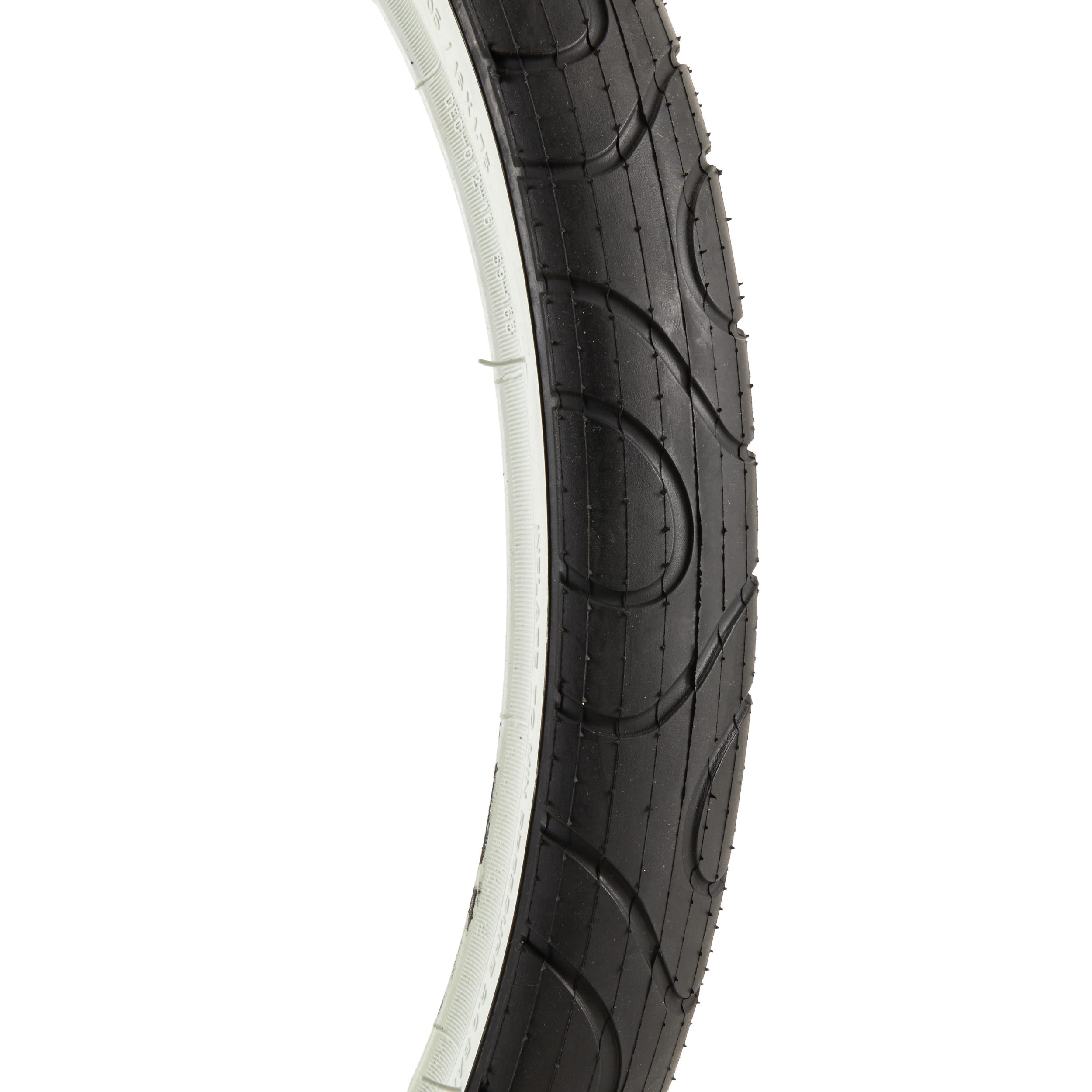 Band voor kinderfiets 16x1.75 draadband ETRTO 44-305 zwart wit 2/2