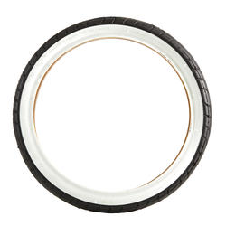 Tyre Rigid Clincher Bead 16x1.75 / ETRTO 47-305 - Black with White Sidewalls