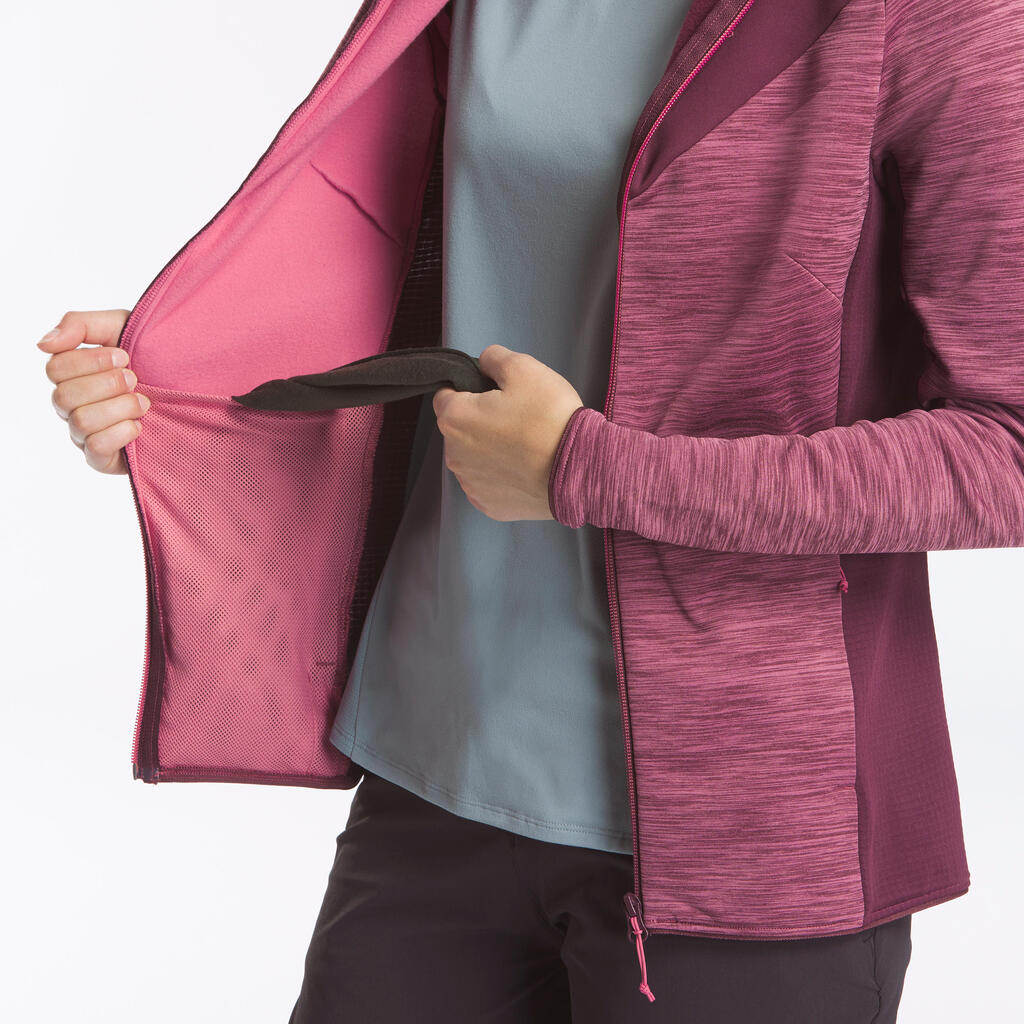 Women's Hiking Thin Fleece Jacket - MH520