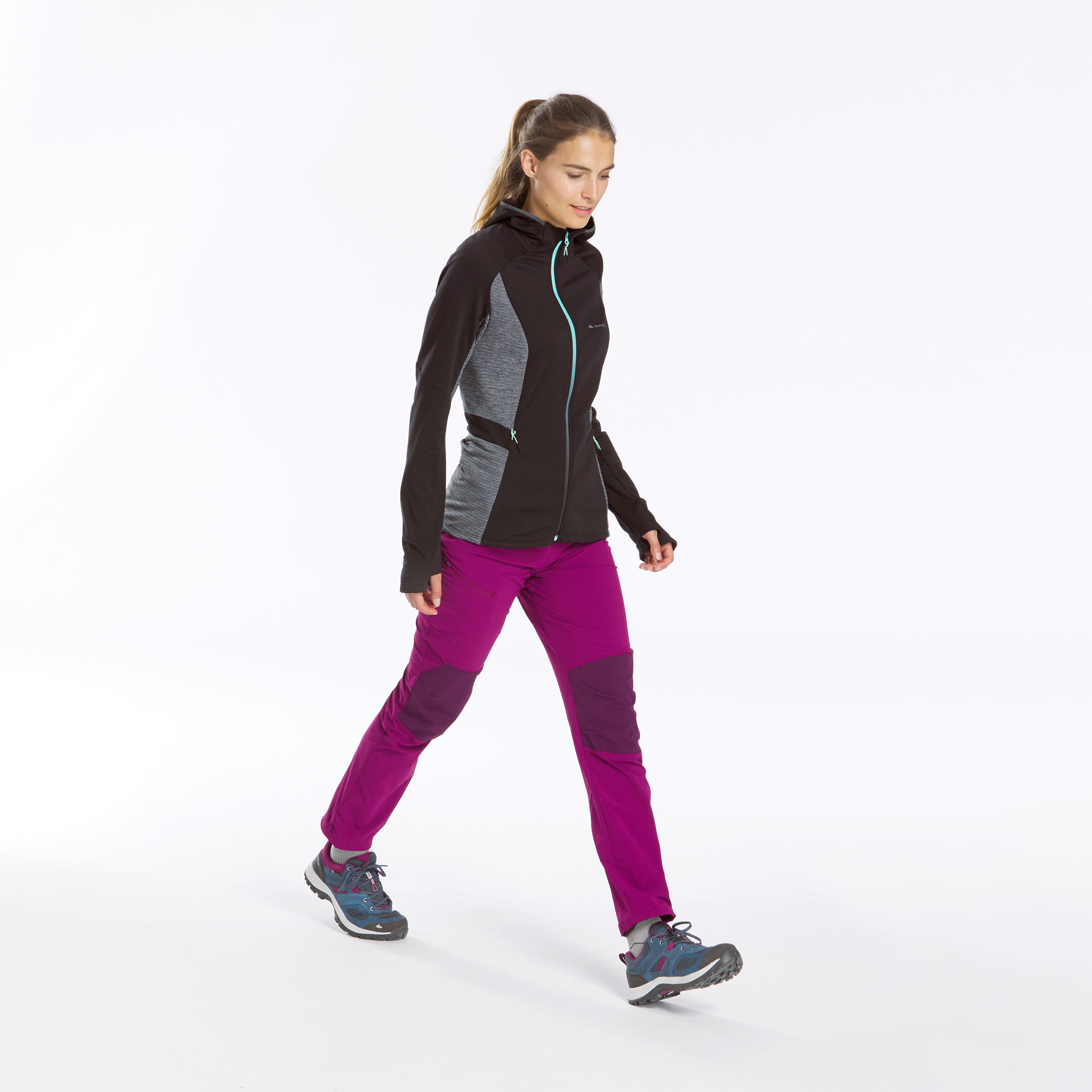 Women's Hiking Thin Fleece Jacket - MH950 9/9