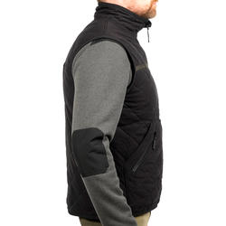 Gilet chasse matelassé silencieux noir 500.