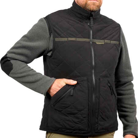 Country Sport Silent Padded Gilet 500 Black.