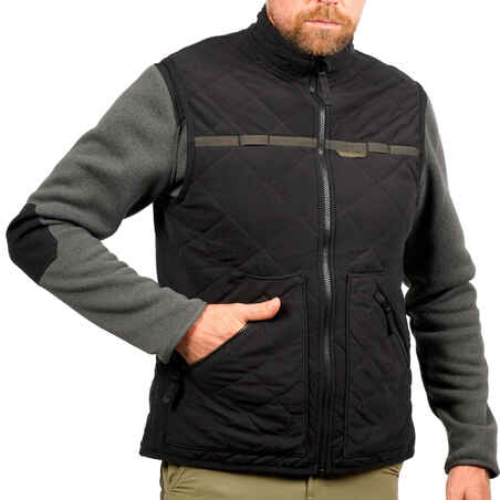 Country Sport Silent Padded Gilet 500 Black.